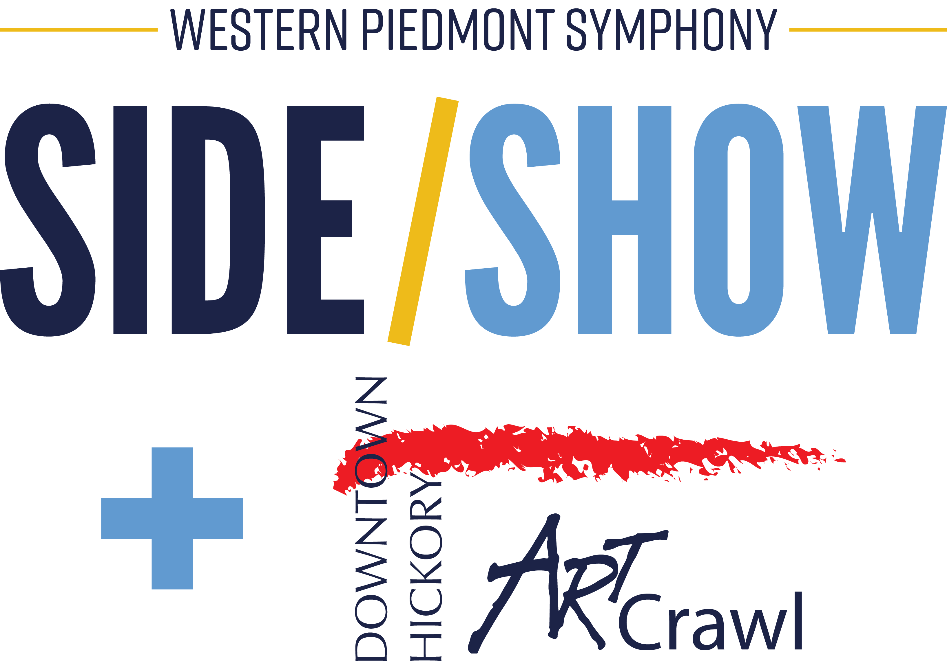 logo text side show and art crawl